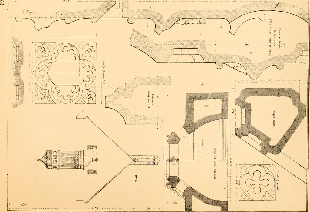 An illustration from Gothic architecture selected from various ancient edifices in England,, 1920, leaf 122