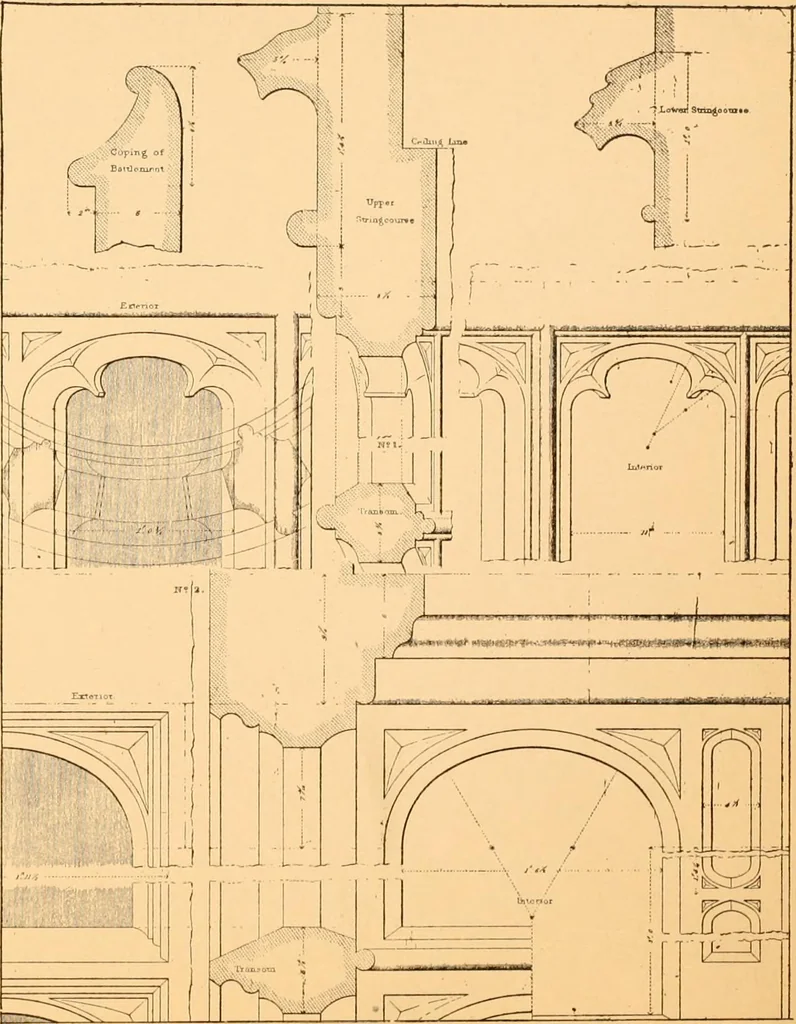 An illustration from Gothic architecture selected from various ancient edifices in England,, 1920, leaf 14