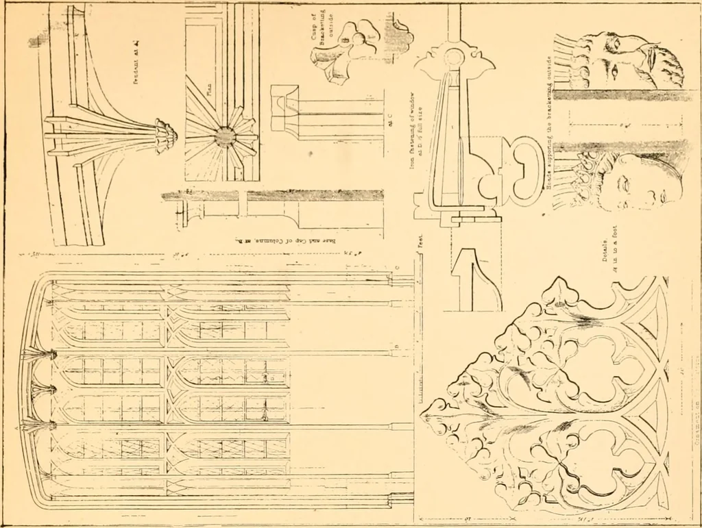 An illustration from Gothic architecture selected from various ancient edifices in England,, 1920, leaf 142