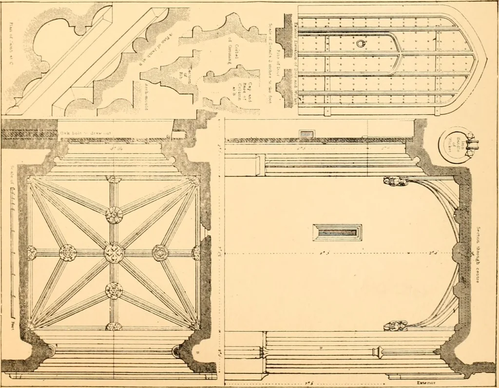An illustration from Gothic architecture selected from various ancient edifices in England,, 1920, leaf 146
