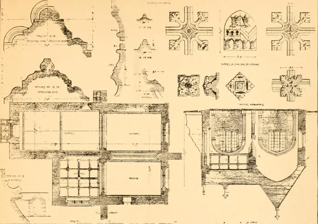 An illustration from Gothic architecture selected from various ancient edifices in England,, 1920, leaf 156