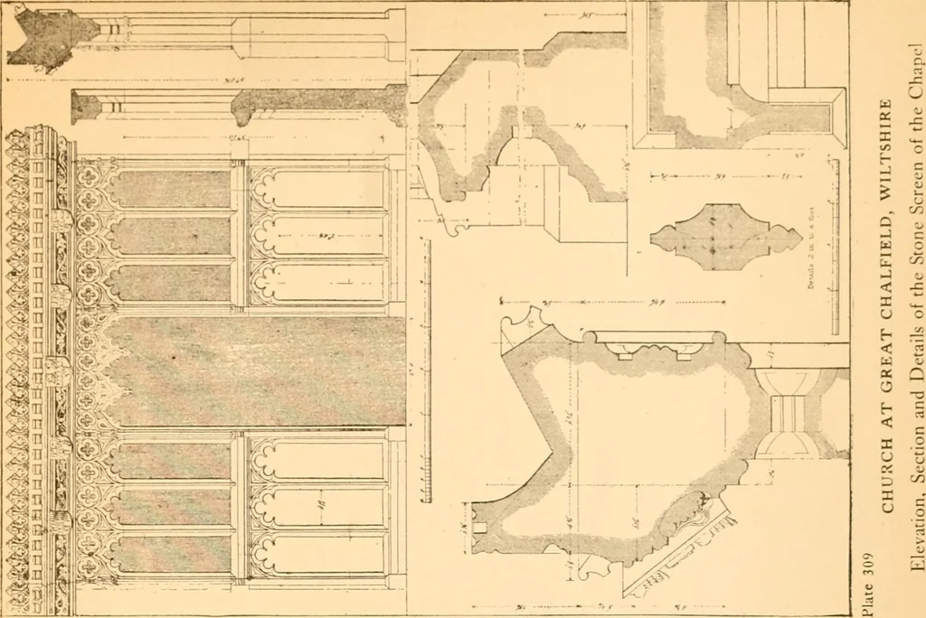 An illustration from Gothic architecture selected from various ancient edifices in England,, 1920, leaf 158