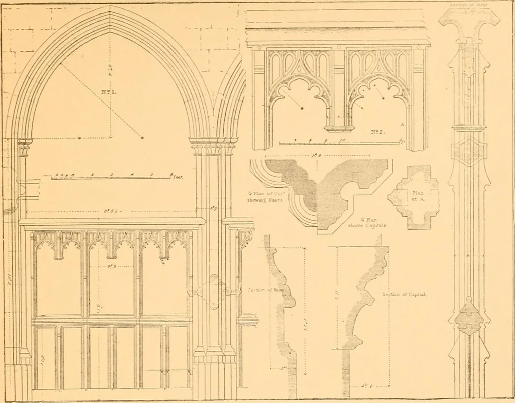 An illustration from Gothic architecture selected from various ancient edifices in England,, 1920, leaf 16