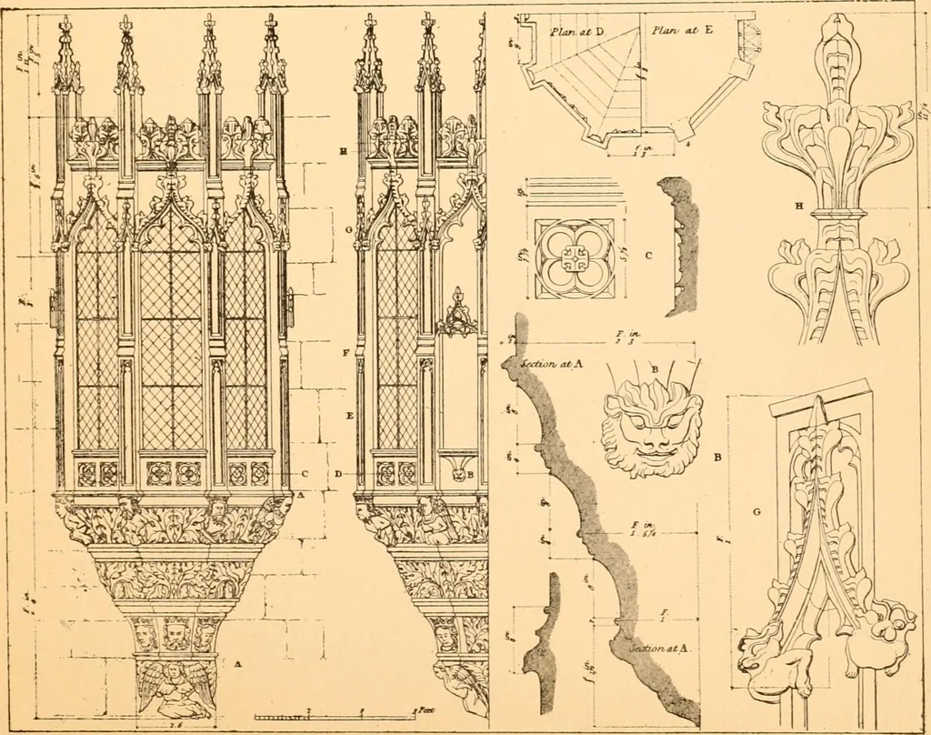 An illustration from Gothic architecture selected from various ancient edifices in England,, 1920, leaf 26