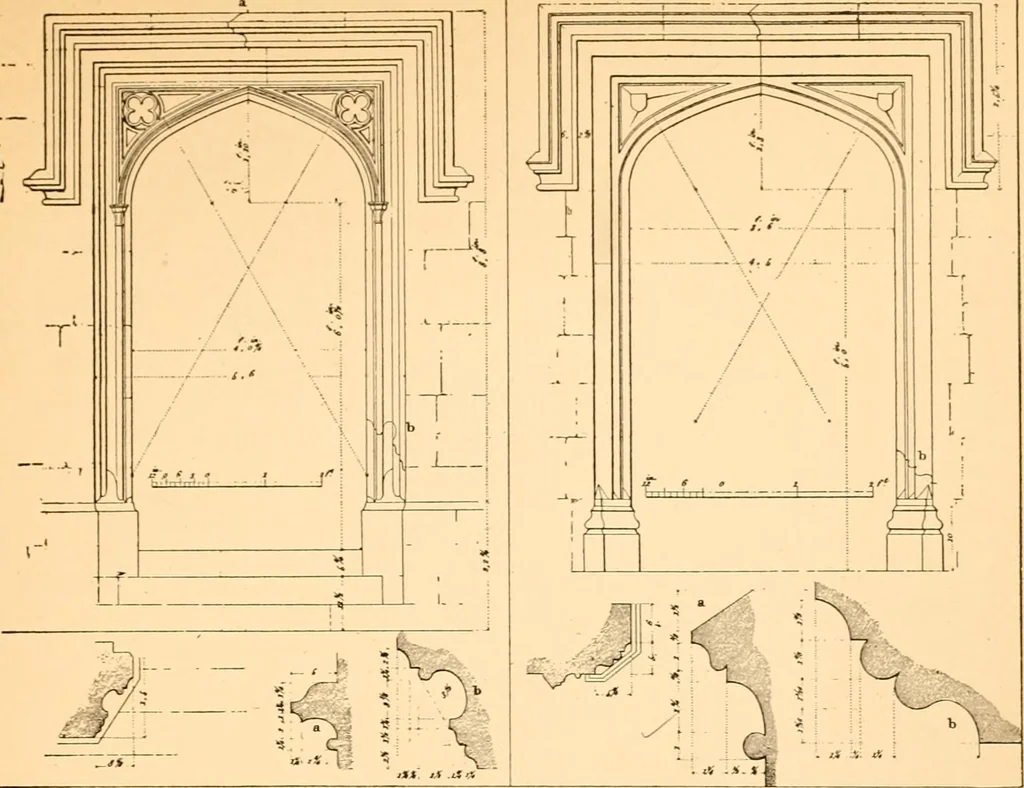 An illustration from Gothic architecture selected from various ancient edifices in England,, 1920, leaf 36