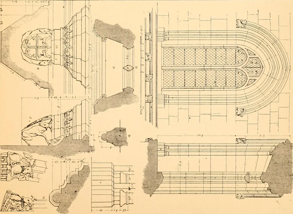 An illustration from Gothic architecture selected from various ancient edifices in England,, 1920, leaf 40