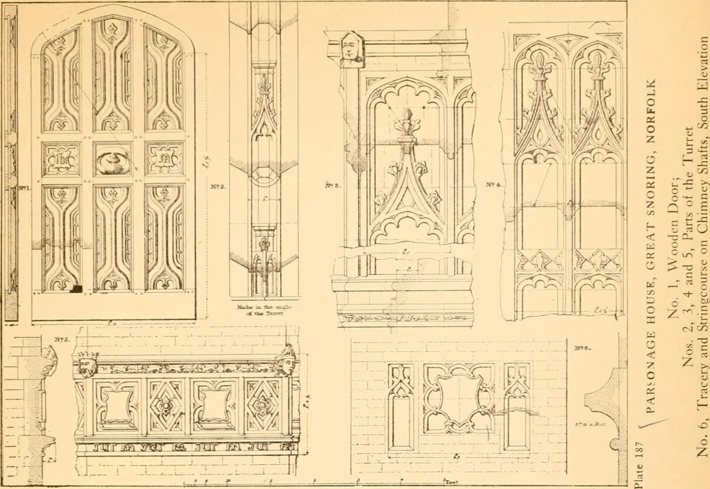 An illustration from Gothic architecture selected from various ancient edifices in England,, 1920, leaf 42