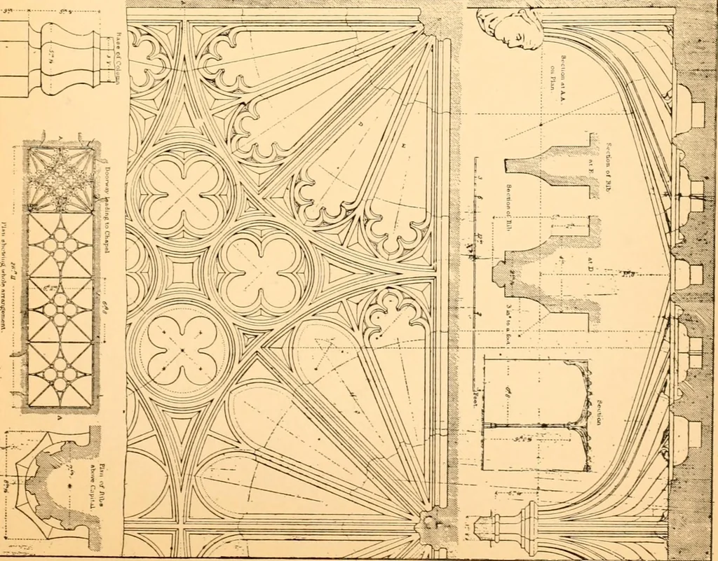 An illustration from Gothic architecture selected from various ancient edifices in England,, 1920, leaf 48