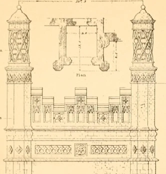 An illustration from Gothic architecture selected from various ancient edifices in England,, 1920, leaf 54