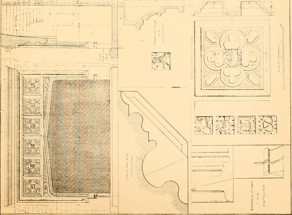 An illustration from Gothic architecture selected from various ancient edifices in England,, 1920, leaf 88