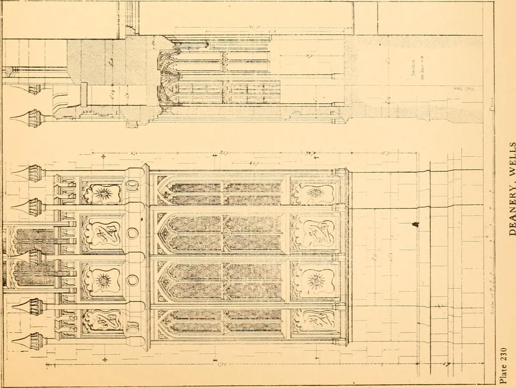 An illustration from Gothic architecture selected from various ancient edifices in England,, 1920, leaf 92