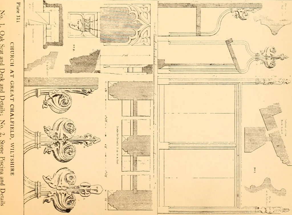 An illustration from Gothic architecture selected from various ancient edifices in England,, 1920, leaf 96