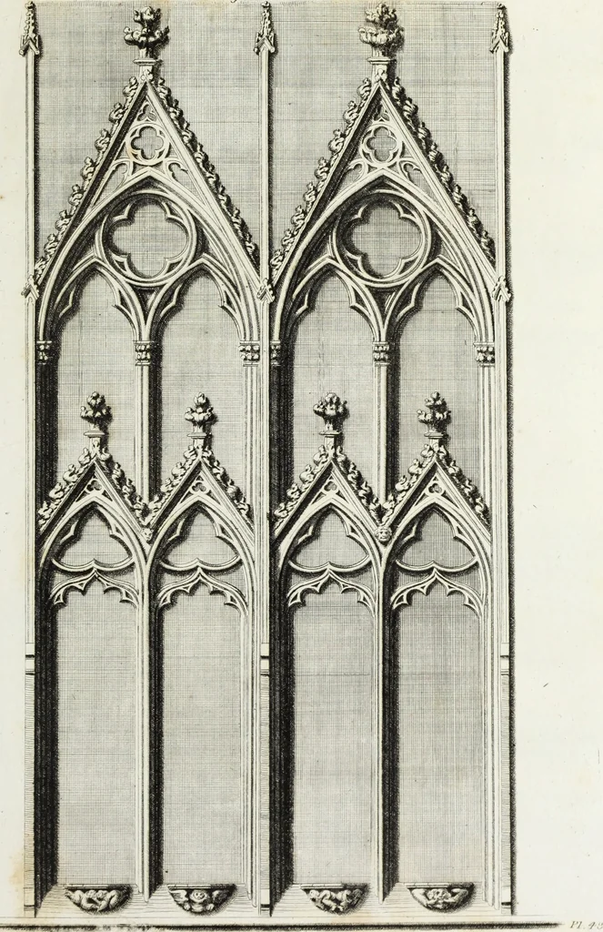 An illustration from Gothic ornaments in the cathedral church of York, 1795, leaf 100