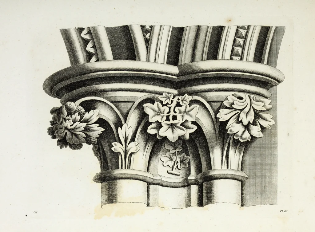An illustration from Gothic ornaments in the cathedral church of York, 1795, leaf 124