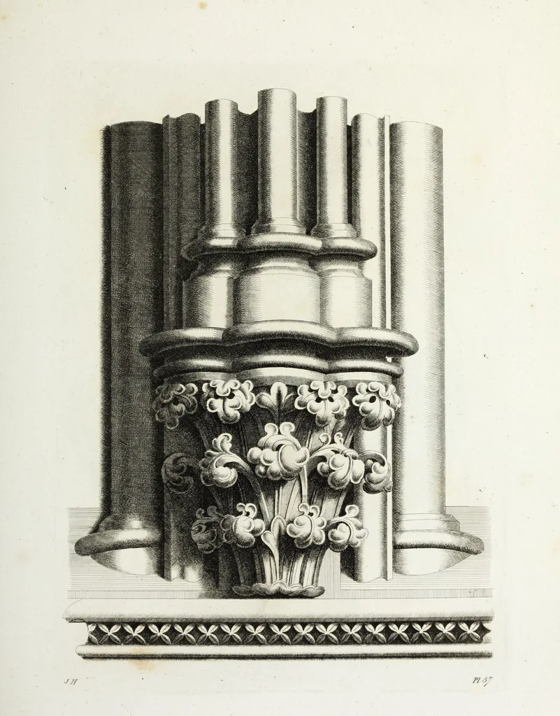 An illustration from Gothic ornaments in the cathedral church of York, 1795, leaf 128