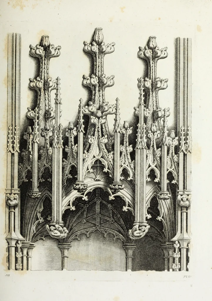 An illustration from Gothic ornaments in the cathedral church of York, 1795, leaf 134