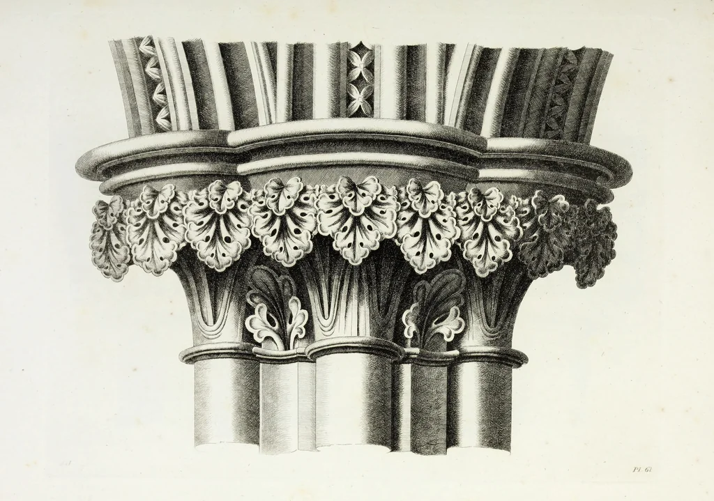 An illustration from Gothic ornaments in the cathedral church of York, 1795, leaf 136