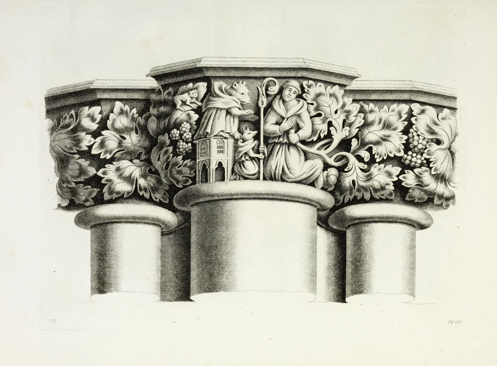 An illustration from Gothic ornaments in the cathedral church of York, 1795, leaf 138