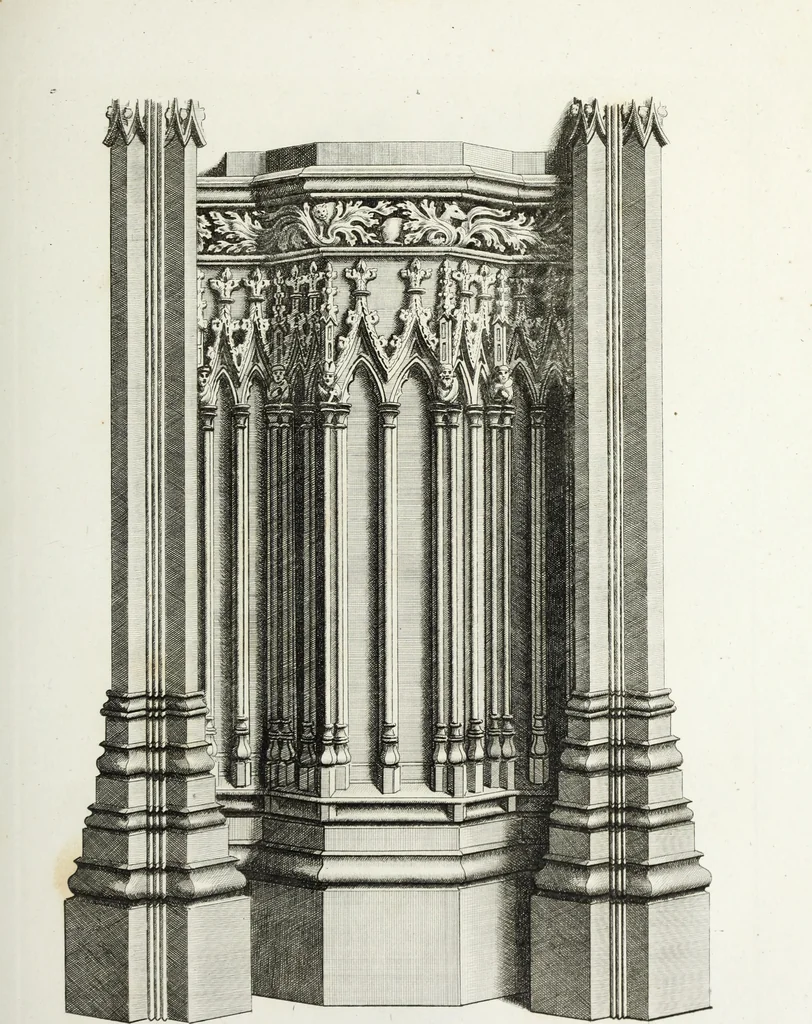 An illustration from Gothic ornaments in the cathedral church of York, 1795, leaf 146