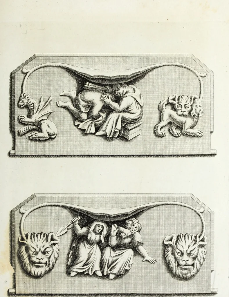 An illustration from Gothic ornaments in the cathedral church of York, 1795, leaf 152