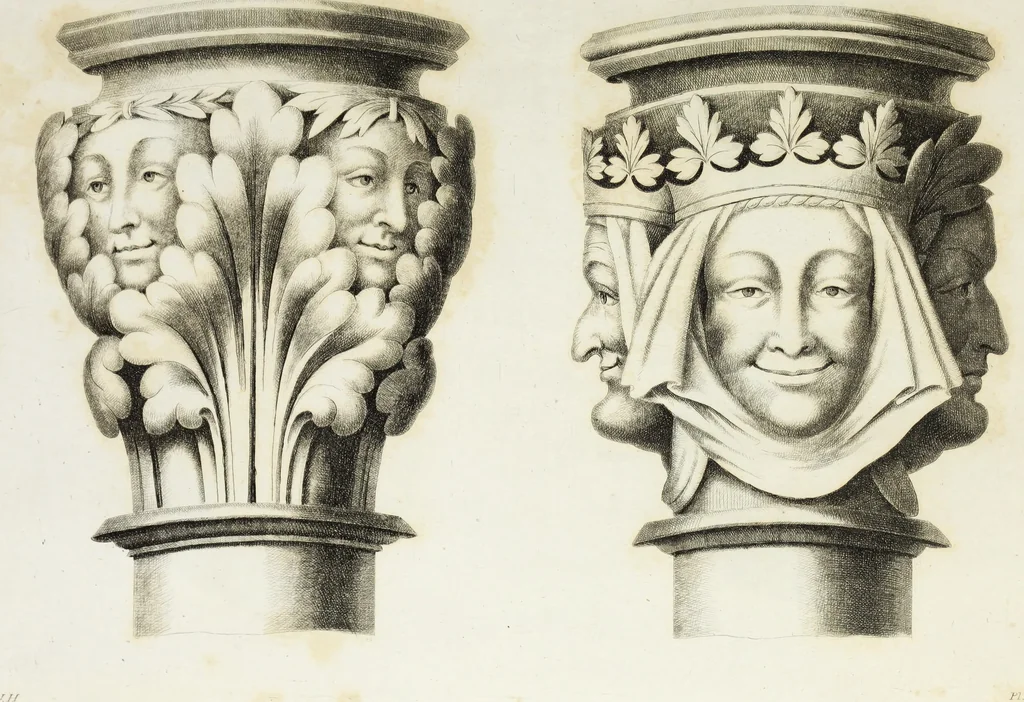 An illustration from Gothic ornaments in the cathedral church of York, 1795, leaf 16