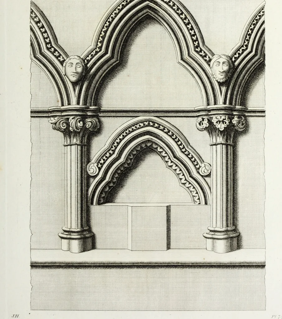 An illustration from Gothic ornaments in the cathedral church of York, 1795, leaf 162