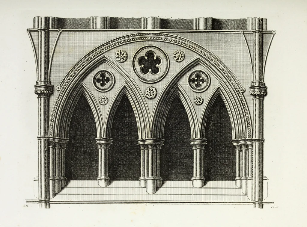 An illustration from Gothic ornaments in the cathedral church of York, 1795, leaf 170