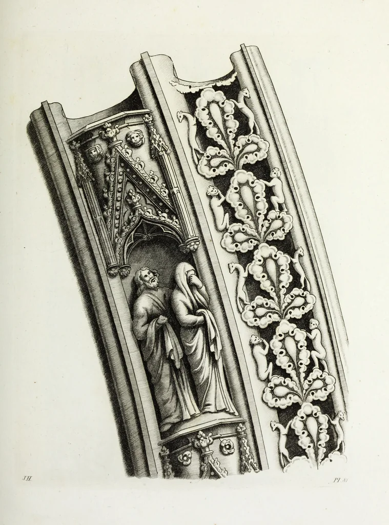An illustration from Gothic ornaments in the cathedral church of York, 1795, leaf 176