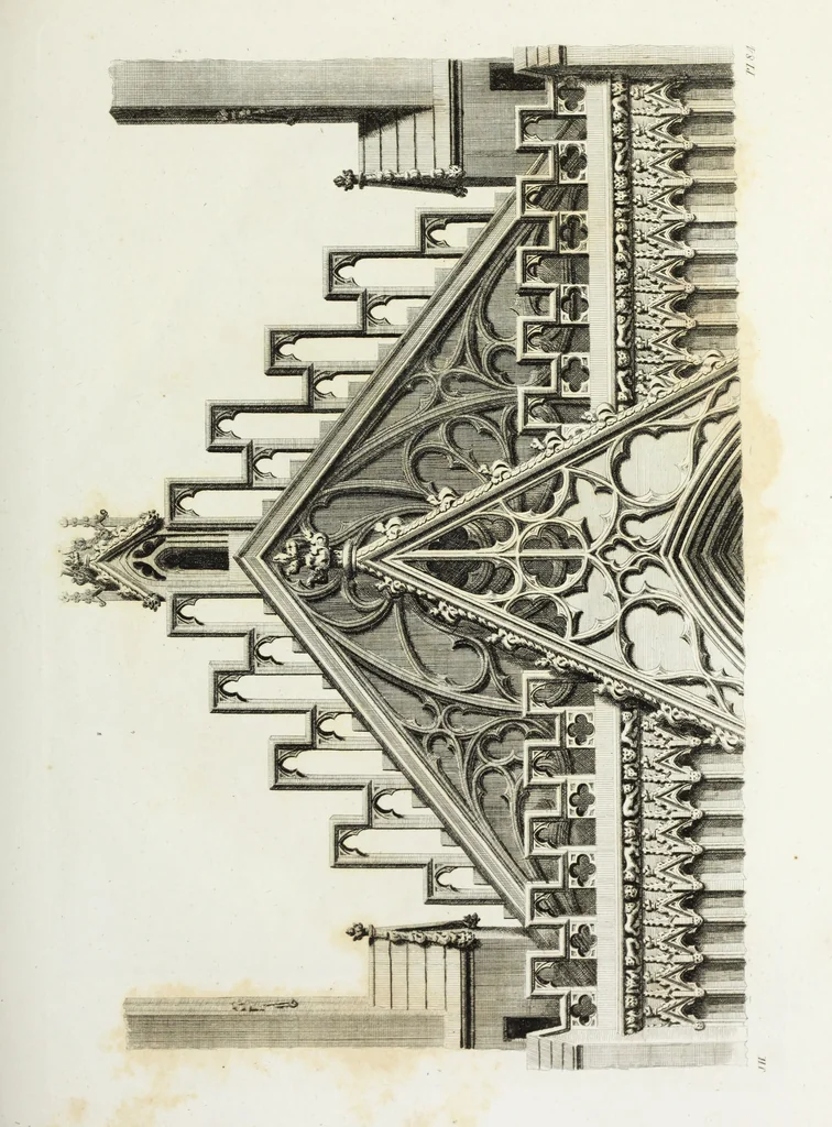 An illustration from Gothic ornaments in the cathedral church of York, 1795, leaf 182