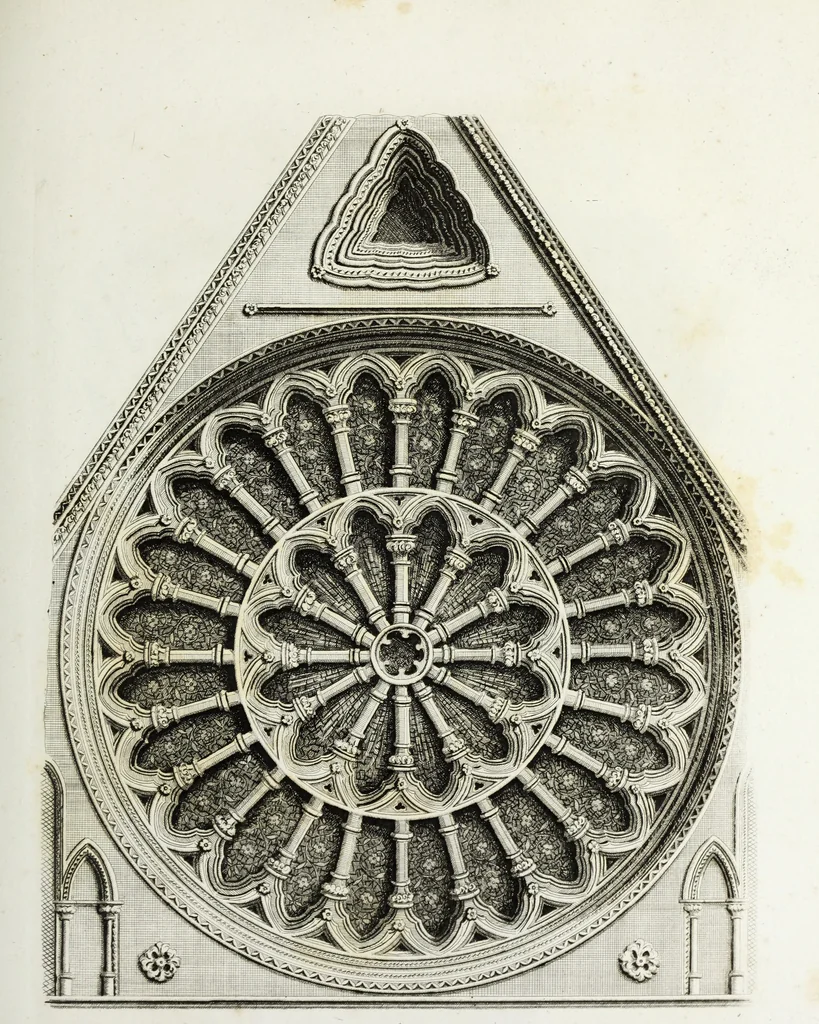 An illustration from Gothic ornaments in the cathedral church of York, 1795, leaf 184
