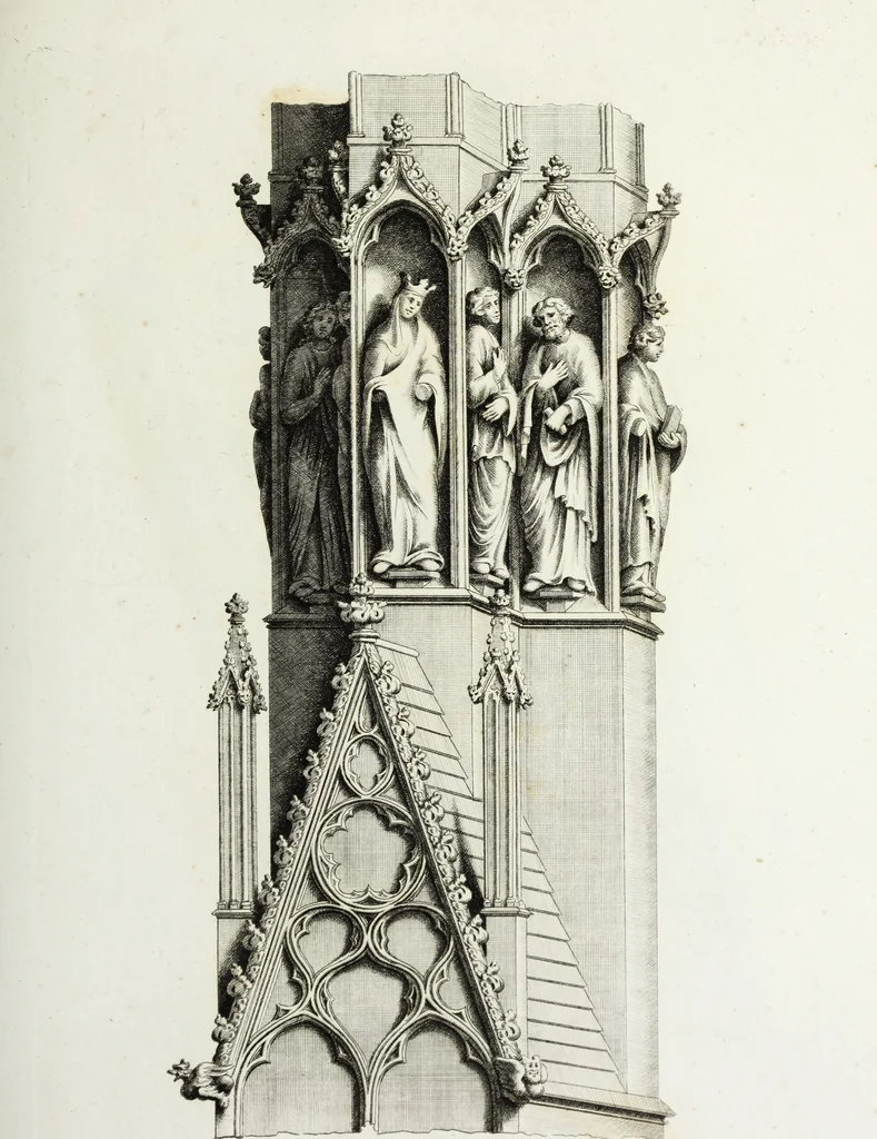 An illustration from Gothic ornaments in the cathedral church of York, 1795, leaf 188