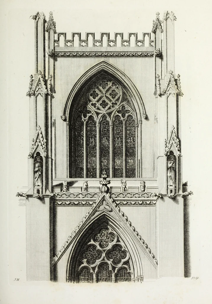 An illustration from Gothic ornaments in the cathedral church of York, 1795, leaf 196