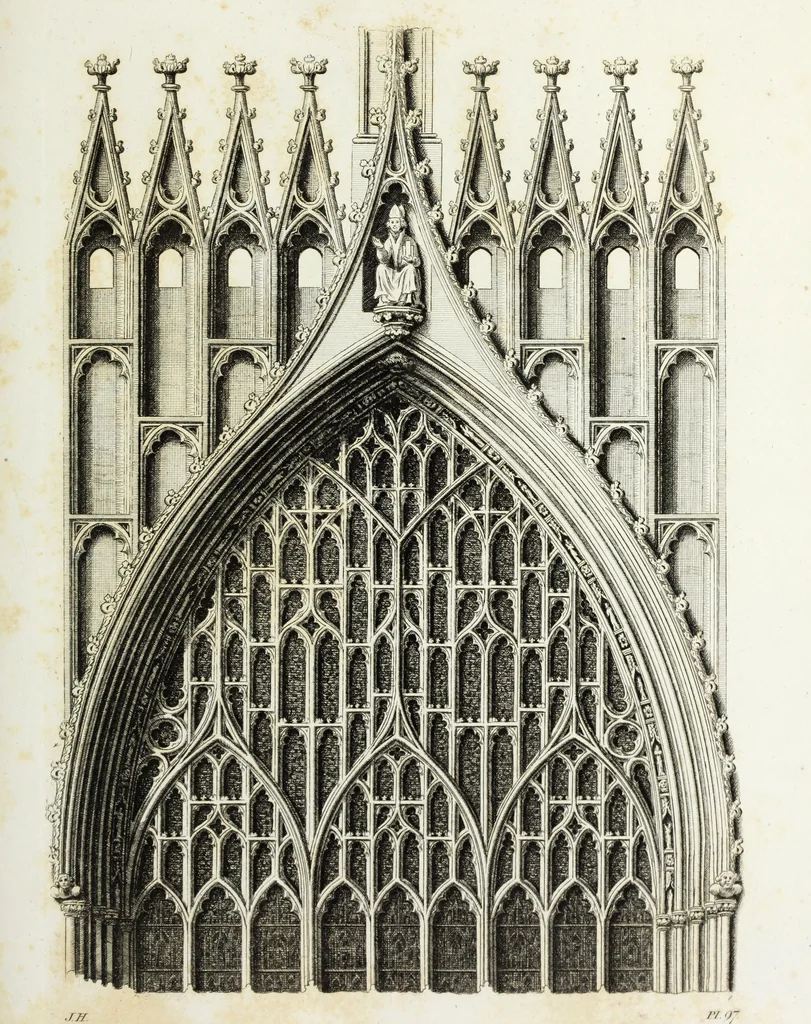 An illustration from Gothic ornaments in the cathedral church of York, 1795, leaf 208
