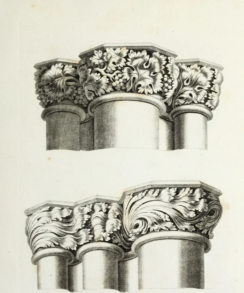 An illustration from Gothic ornaments in the cathedral church of York, 1795, leaf 22