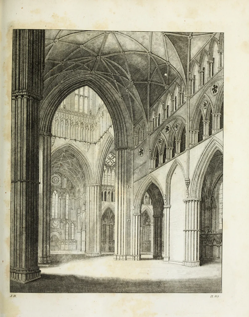 An illustration from Gothic ornaments in the cathedral church of York, 1795, leaf 220