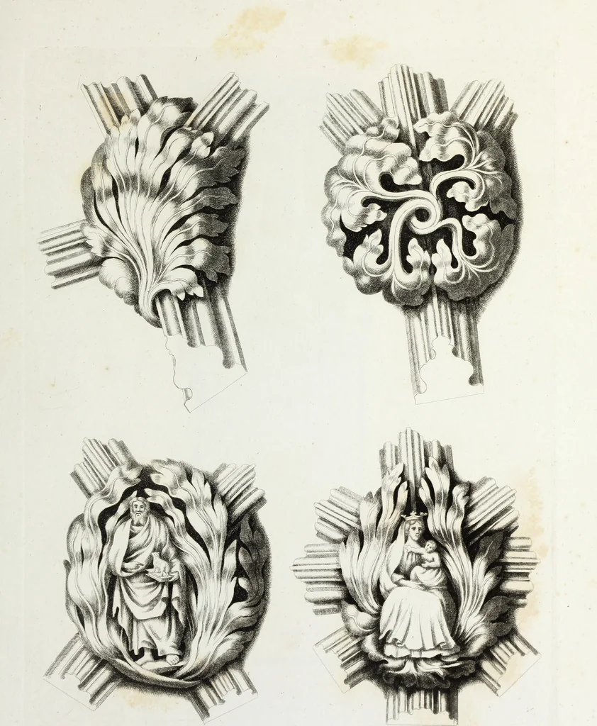 An illustration from Gothic ornaments in the cathedral church of York, 1795, leaf 24