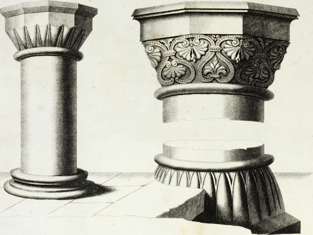 An illustration from Gothic ornaments in the cathedral church of York, 1795, leaf 36