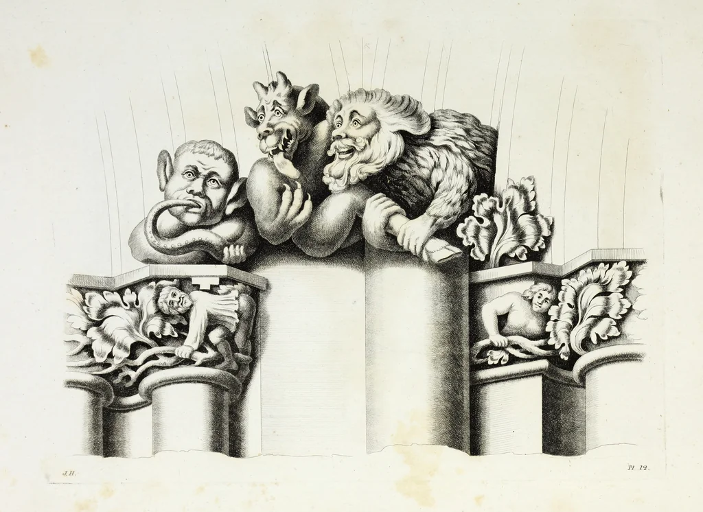 An illustration from Gothic ornaments in the cathedral church of York, 1795, leaf 38
