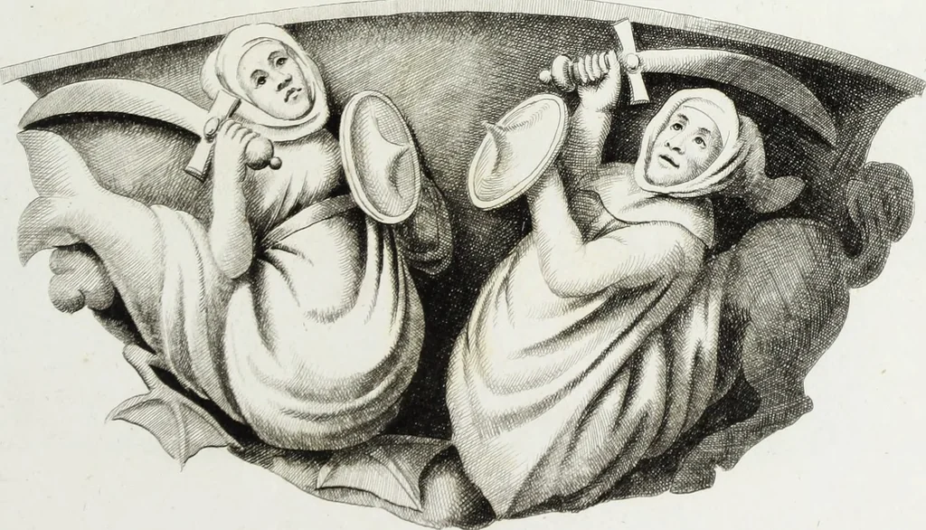 An illustration from Gothic ornaments in the cathedral church of York, 1795, leaf 56