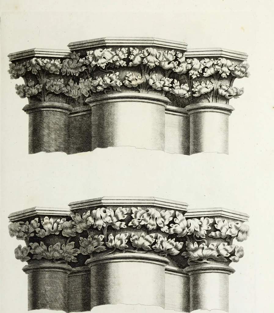 An illustration from Gothic ornaments in the cathedral church of York, 1795, leaf 58
