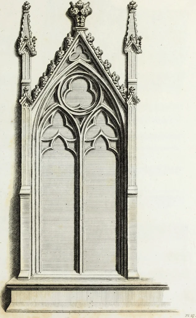 An illustration from Gothic ornaments in the cathedral church of York, 1795, leaf 68
