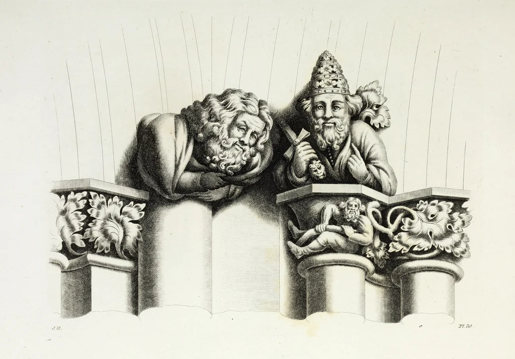 An illustration from Gothic ornaments in the cathedral church of York, 1795, leaf 74