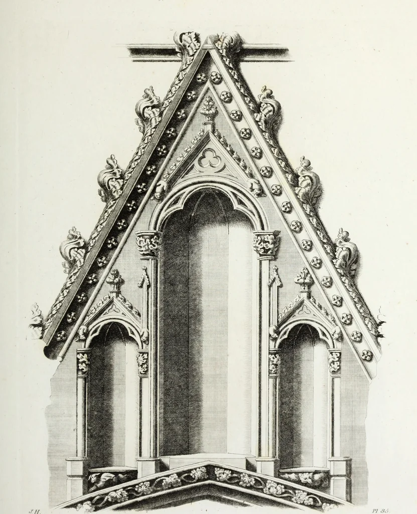 An illustration from Gothic ornaments in the cathedral church of York, 1795, leaf 84