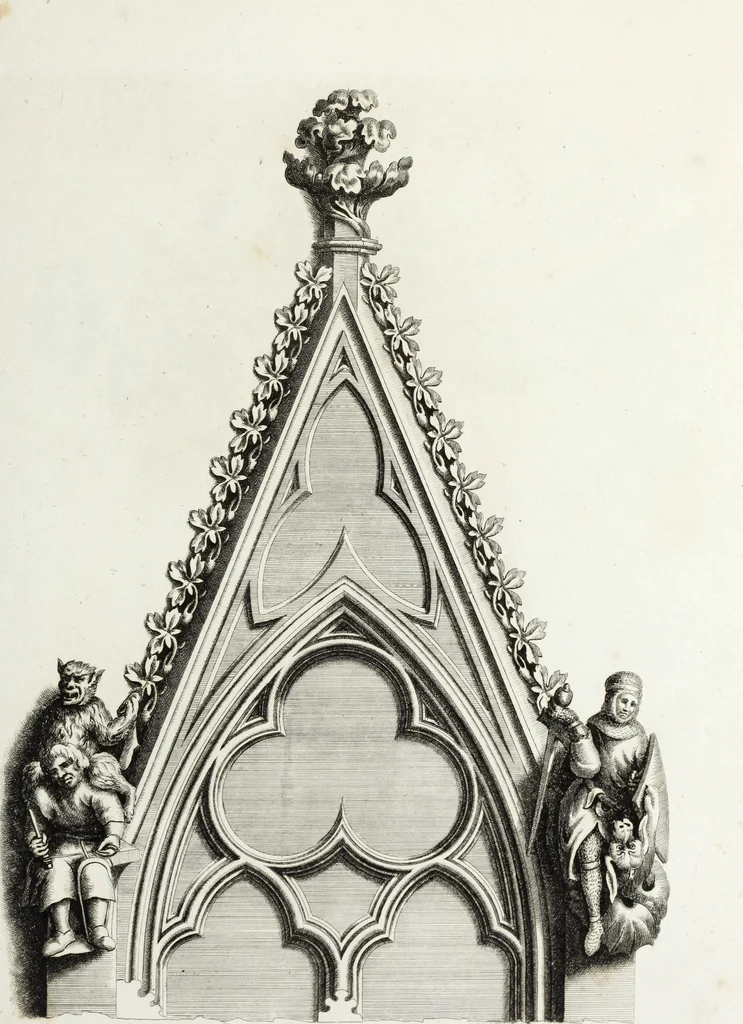An illustration from Gothic ornaments in the cathedral church of York, 1795, leaf 86