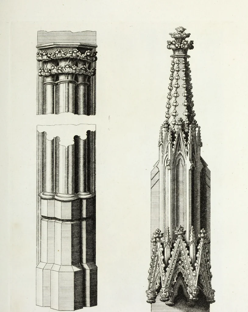 An illustration from Gothic ornaments in the cathedral church of York, 1795, leaf 92