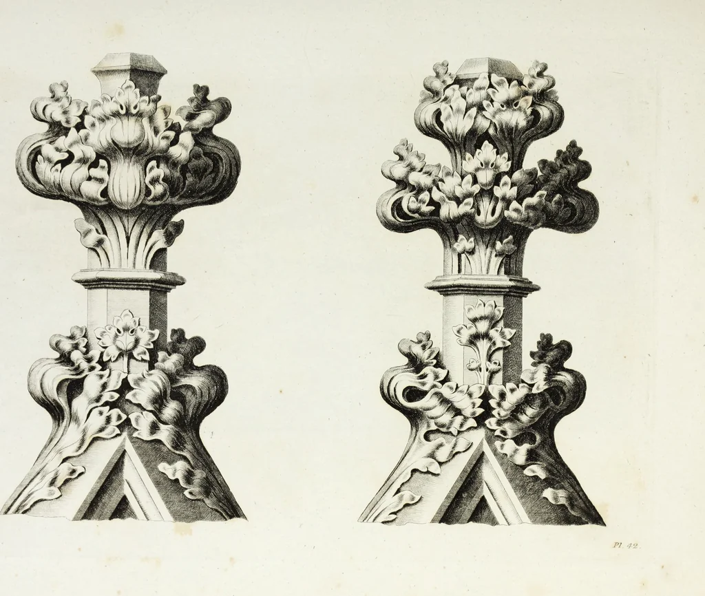 An illustration from Gothic ornaments in the cathedral church of York, 1795, leaf 98