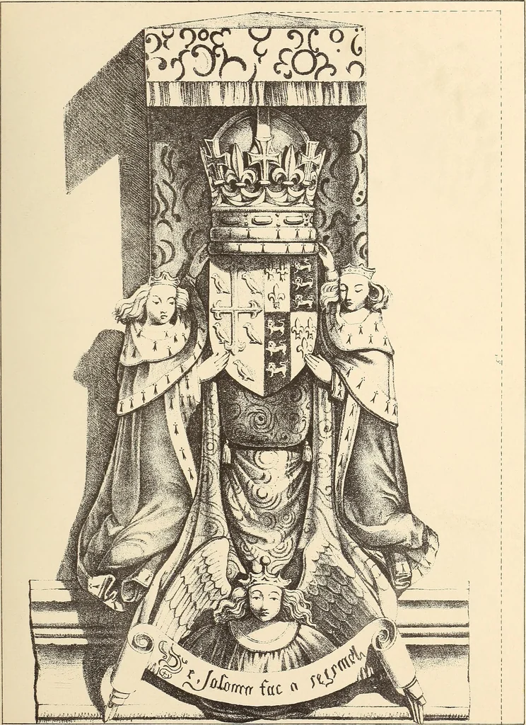 An illustration from Gothic ornaments, selected from various ancient buildings in England and France : exhibiting numerous specimens of every description of decorative detail, from the XIth. to the beginning of the XVIth. cent., 1900, leaf 117