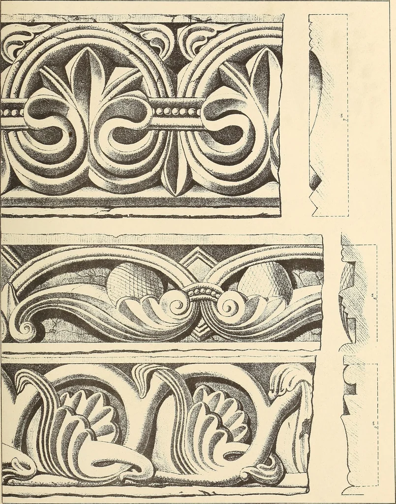 An illustration from Gothic ornaments, selected from various ancient buildings in England and France : exhibiting numerous specimens of every description of decorative detail, from the XIth. to the beginning of the XVIth. cent., 1900, leaf 125