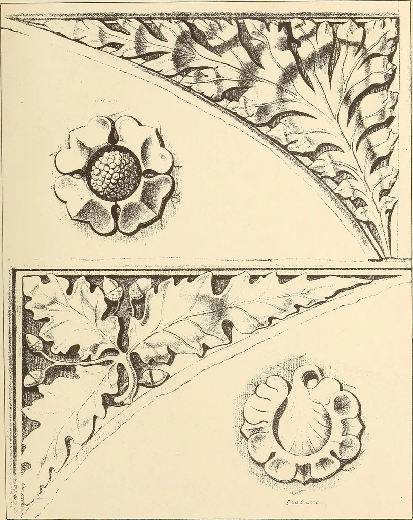 An illustration from Gothic ornaments, selected from various ancient buildings in England and France : exhibiting numerous specimens of every description of decorative detail, from the XIth. to the beginning of the XVIth. cent., 1900, leaf 165