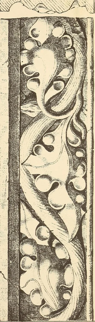 An illustration from Gothic ornaments, selected from various ancient buildings in England and France : exhibiting numerous specimens of every description of decorative detail, from the XIth. to the beginning of the XVIth. cent., 1900, leaf 193